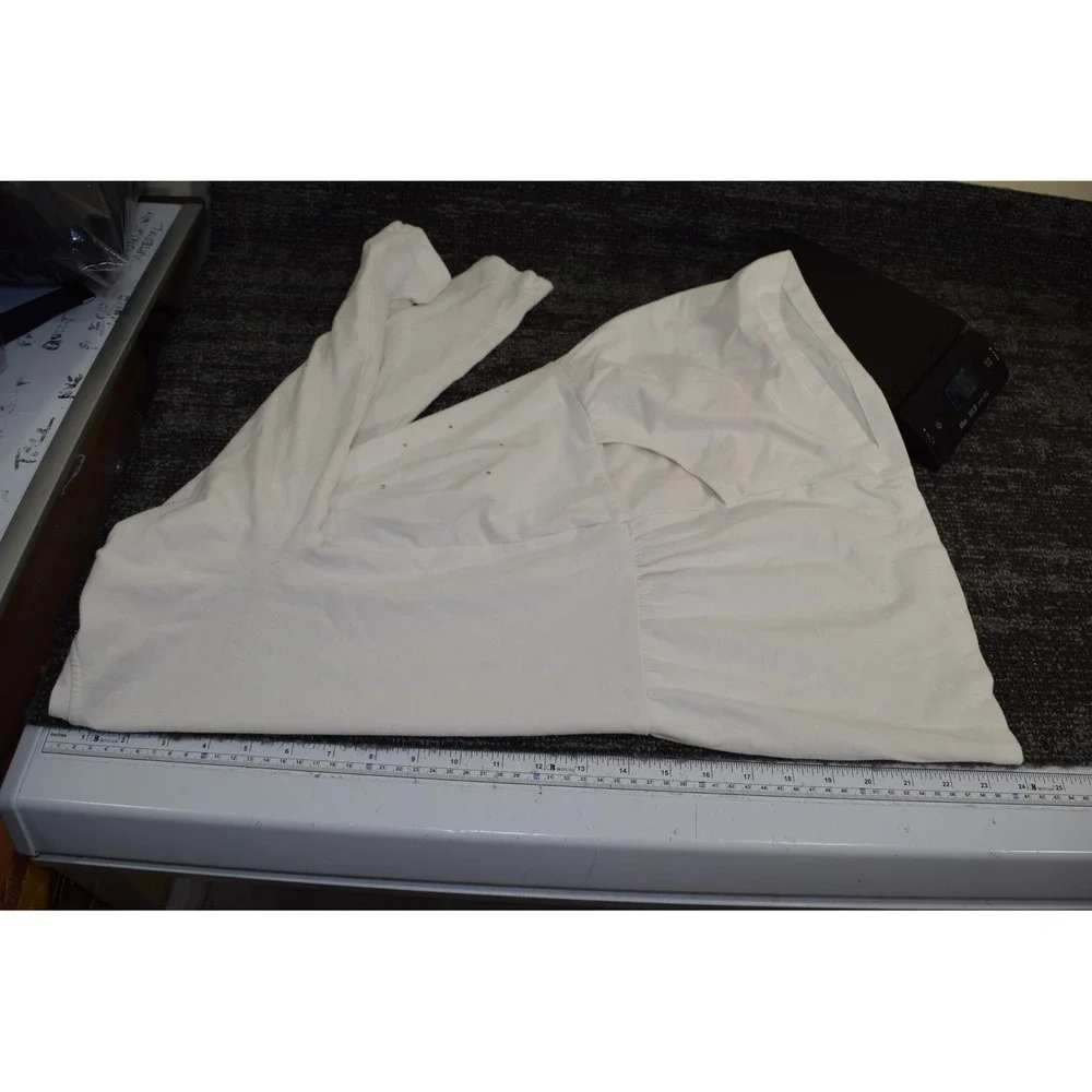 2015 Gymboree White Long Sleeve‎ Dress Rhinestone Pockets Casual GIRLS 6 FLAW